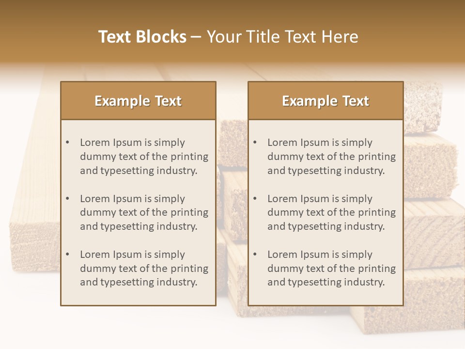 Plank Industry Stack PowerPoint Template