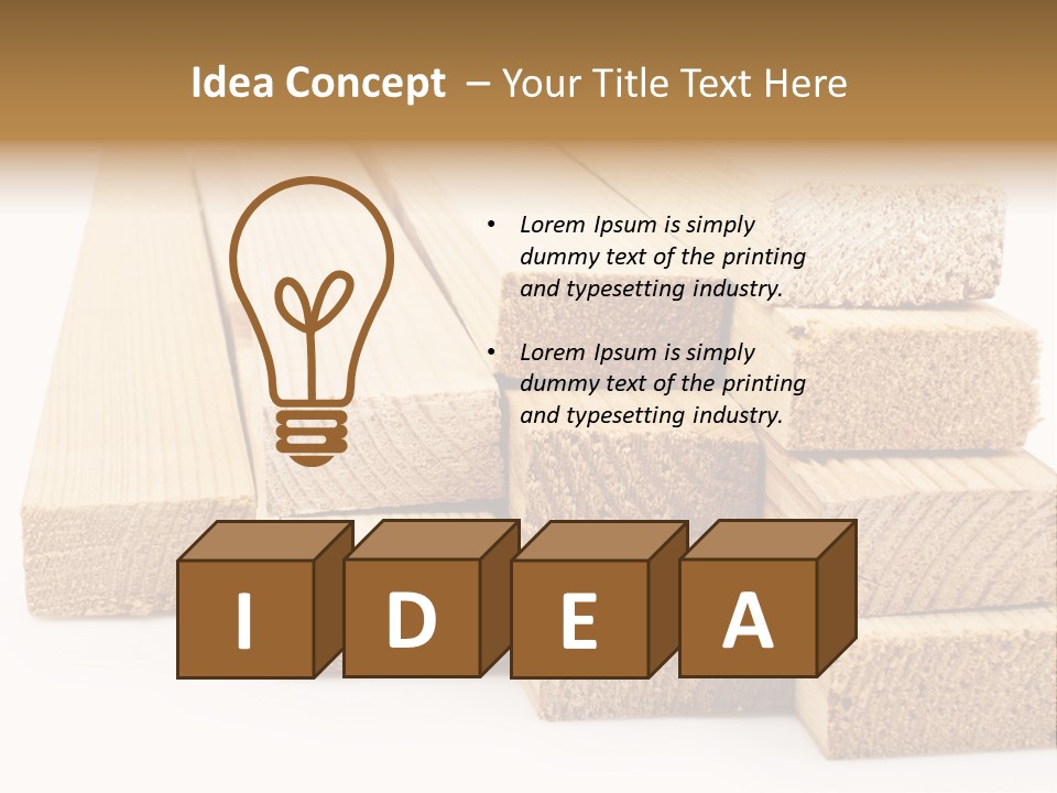 Plank Industry Stack PowerPoint Template