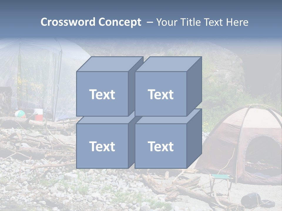 Omnivore Ice Chest Huge PowerPoint Template