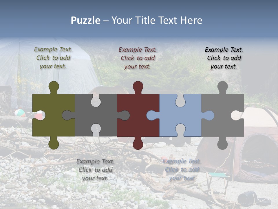 Omnivore Ice Chest Huge PowerPoint Template