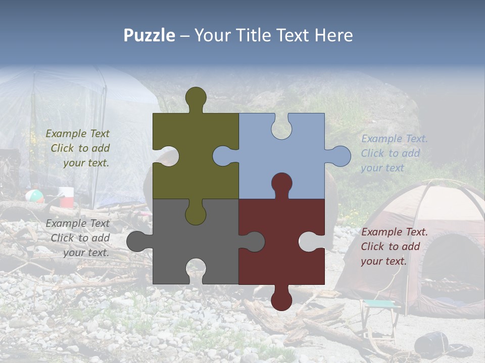 Omnivore Ice Chest Huge PowerPoint Template