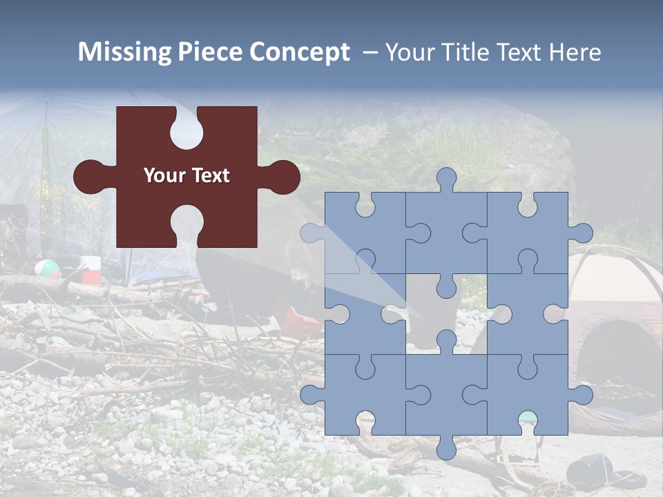 Omnivore Ice Chest Huge PowerPoint Template