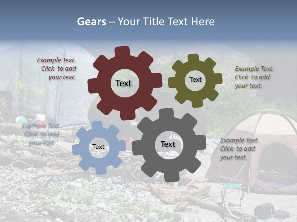 Omnivore Ice Chest Huge PowerPoint Template