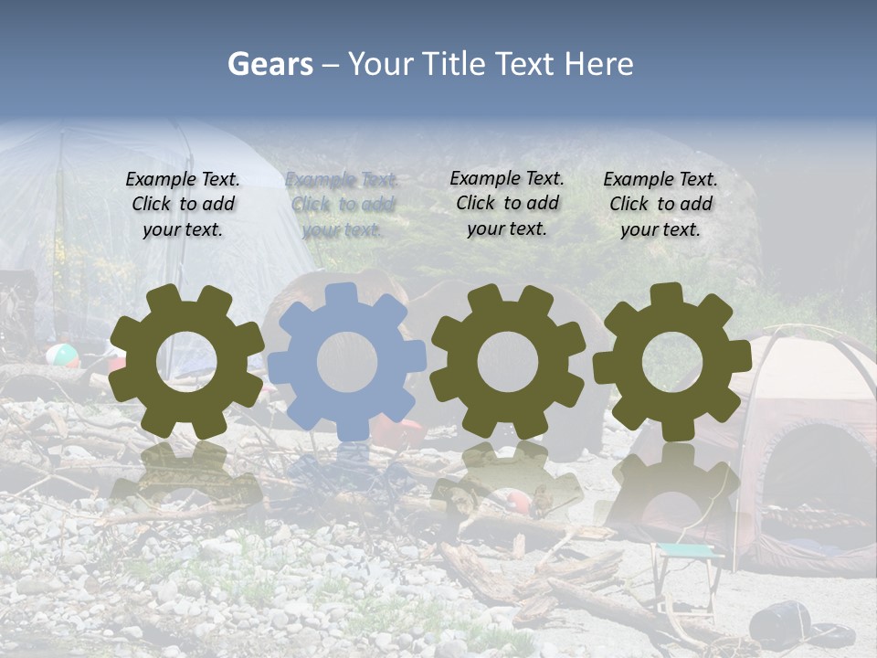 Omnivore Ice Chest Huge PowerPoint Template