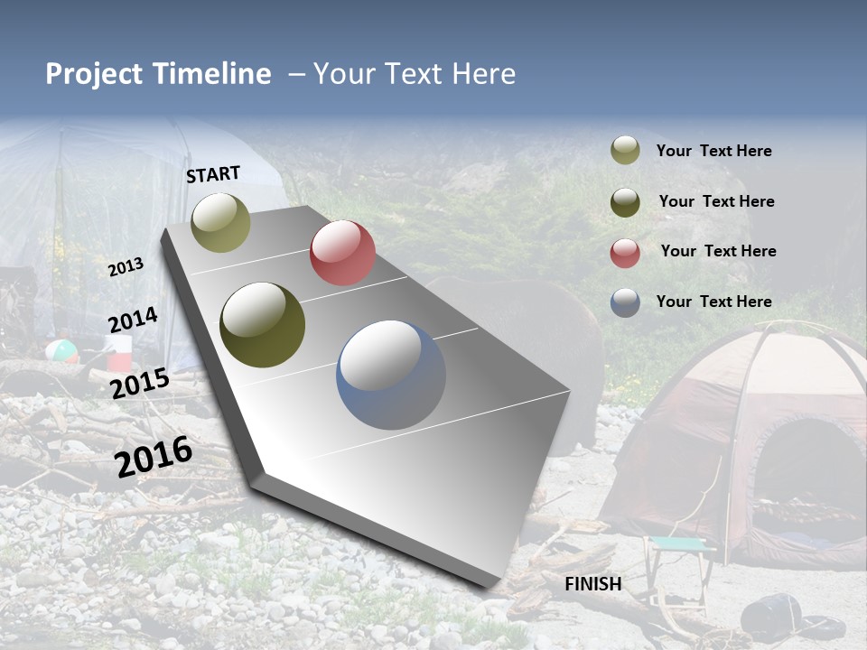 Omnivore Ice Chest Huge PowerPoint Template