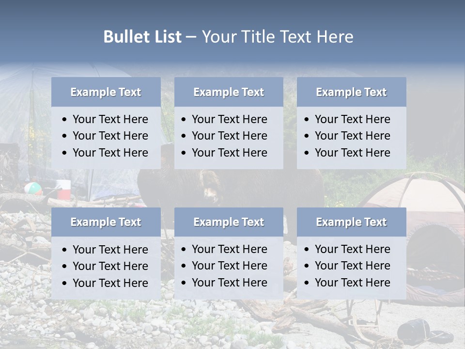 Omnivore Ice Chest Huge PowerPoint Template
