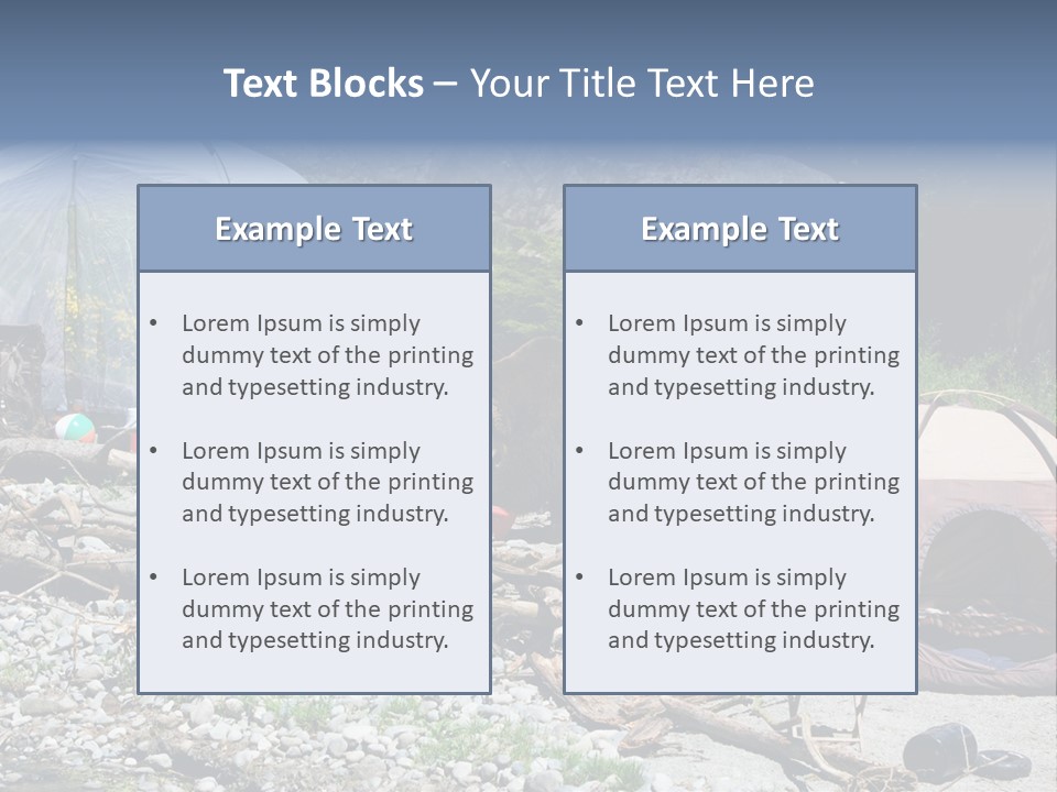 Omnivore Ice Chest Huge PowerPoint Template
