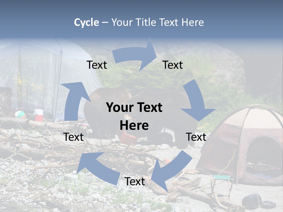Omnivore Ice Chest Huge PowerPoint Template