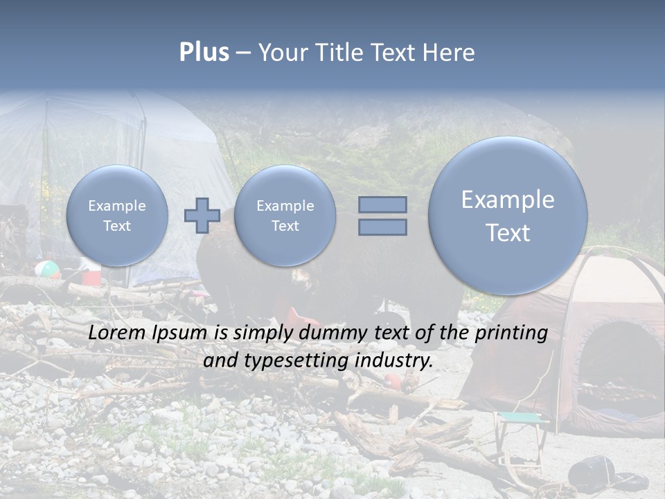 Omnivore Ice Chest Huge PowerPoint Template