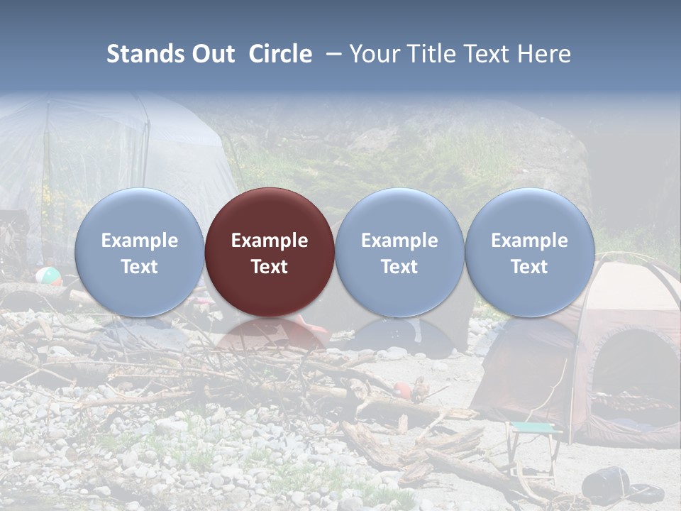 Omnivore Ice Chest Huge PowerPoint Template