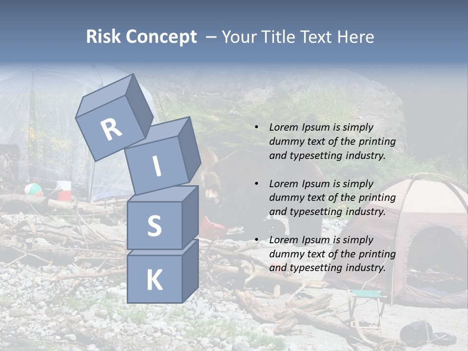 Omnivore Ice Chest Huge PowerPoint Template