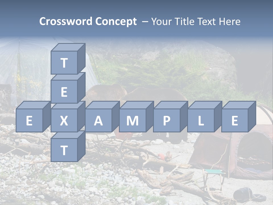 Omnivore Ice Chest Huge PowerPoint Template
