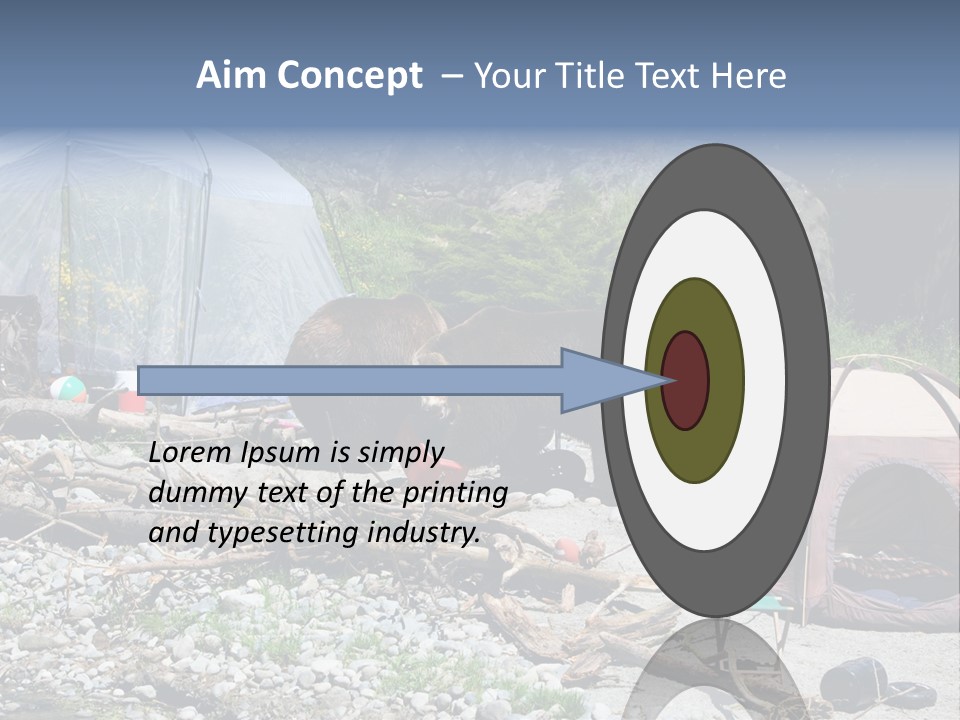 Omnivore Ice Chest Huge PowerPoint Template