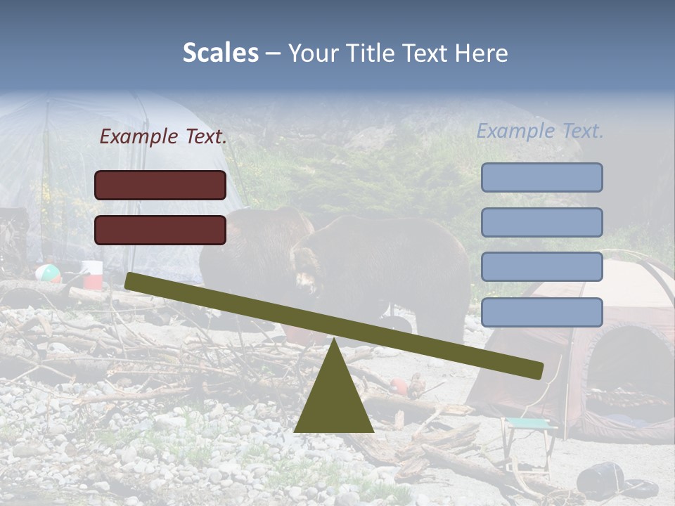 Omnivore Ice Chest Huge PowerPoint Template