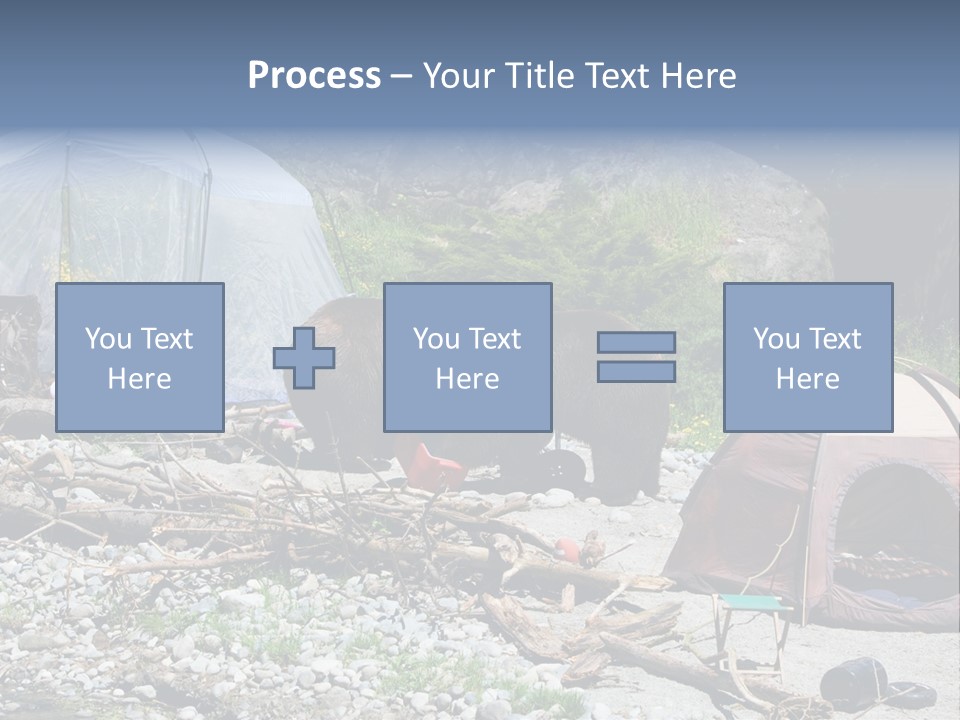 Omnivore Ice Chest Huge PowerPoint Template
