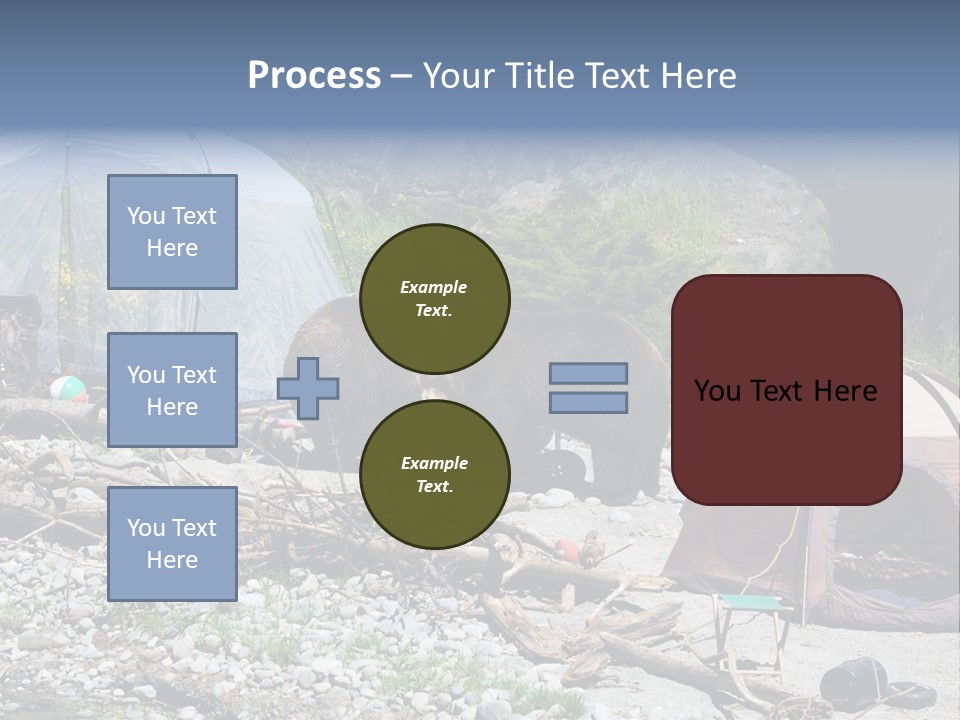 Omnivore Ice Chest Huge PowerPoint Template