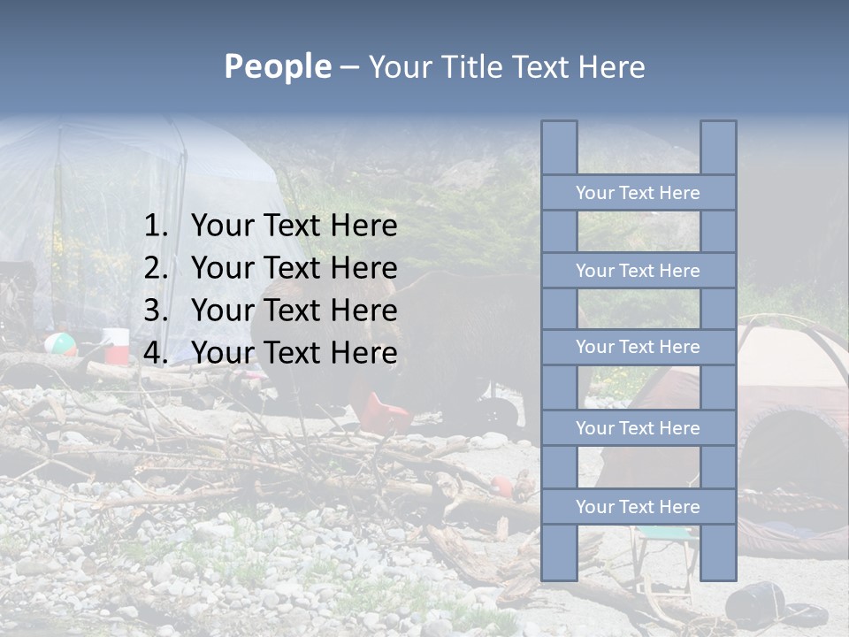 Omnivore Ice Chest Huge PowerPoint Template