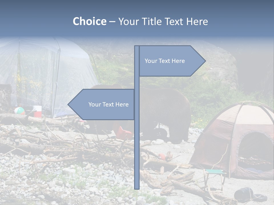 Omnivore Ice Chest Huge PowerPoint Template