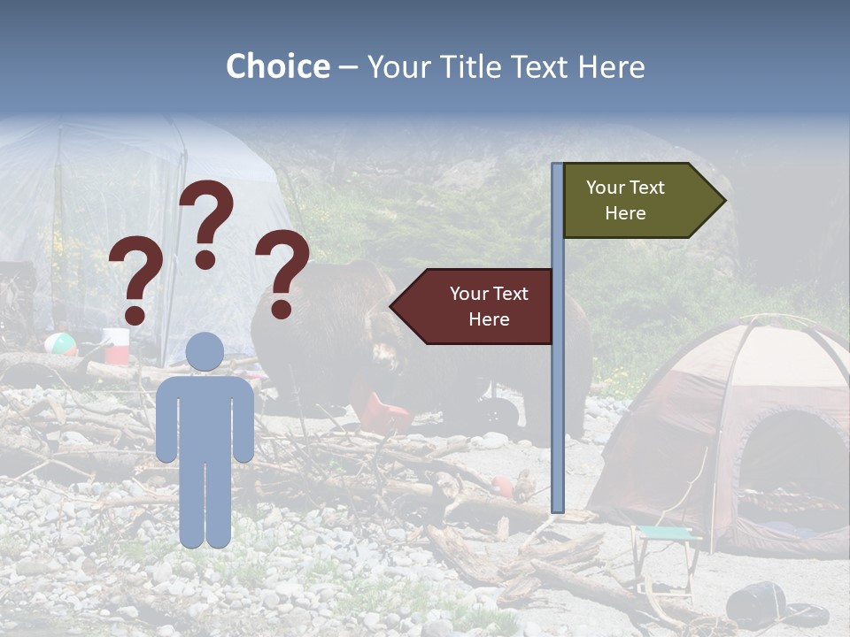 Omnivore Ice Chest Huge PowerPoint Template