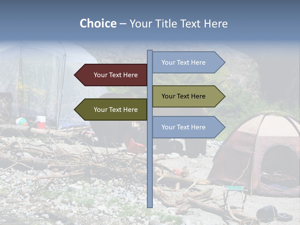 Omnivore Ice Chest Huge PowerPoint Template