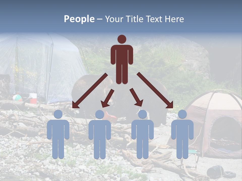 Omnivore Ice Chest Huge PowerPoint Template