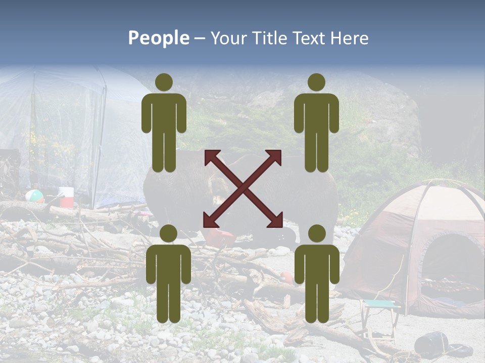 Omnivore Ice Chest Huge PowerPoint Template