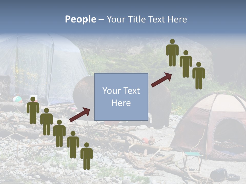 Omnivore Ice Chest Huge PowerPoint Template