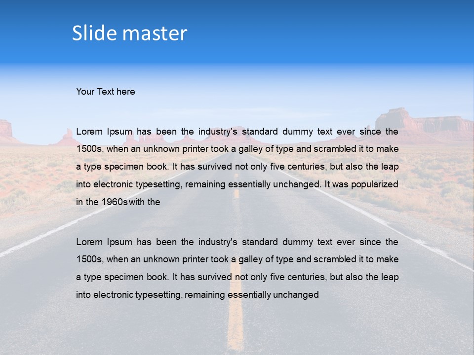 American Tourist Tourism PowerPoint Template