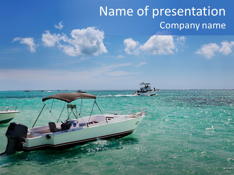 Outdoors Stingray City Heat PowerPoint Template