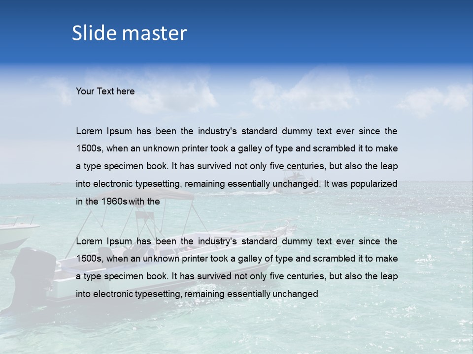 Outdoors Stingray City Heat PowerPoint Template
