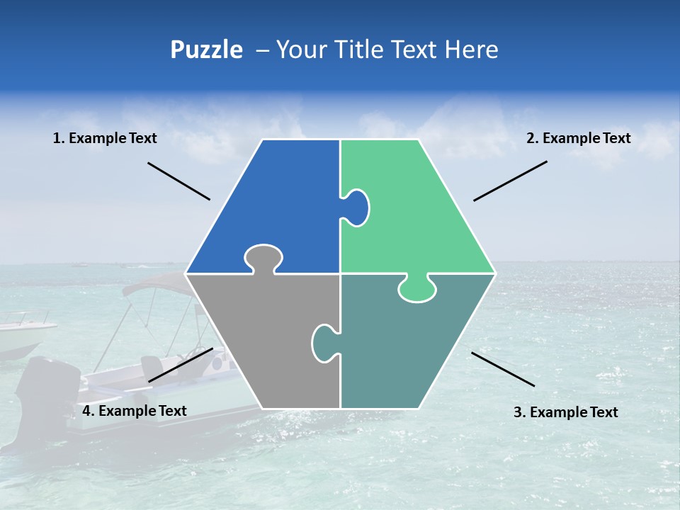 Outdoors Stingray City Heat PowerPoint Template