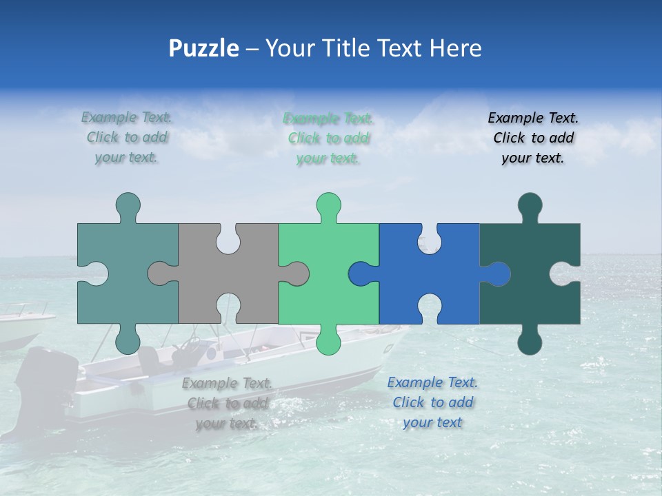 Outdoors Stingray City Heat PowerPoint Template