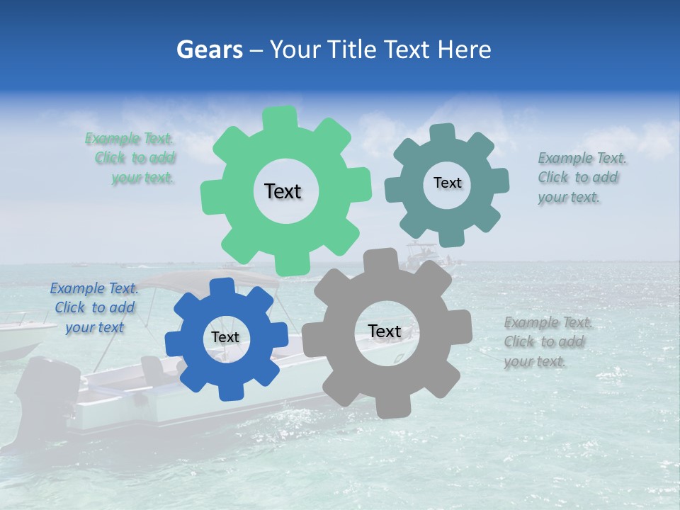 Outdoors Stingray City Heat PowerPoint Template