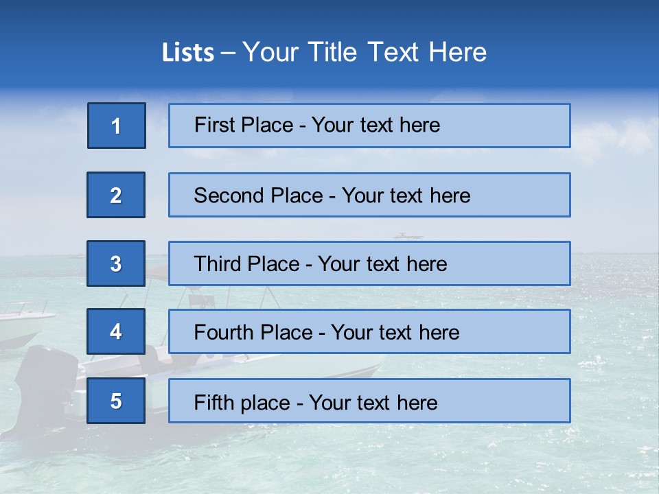 Outdoors Stingray City Heat PowerPoint Template