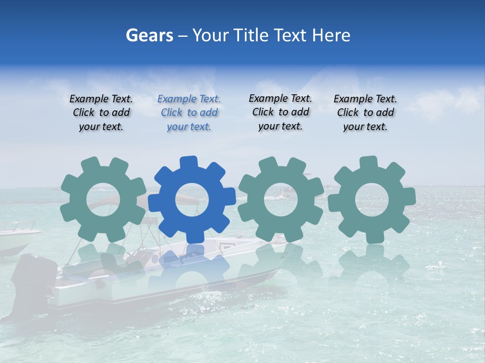 Outdoors Stingray City Heat PowerPoint Template