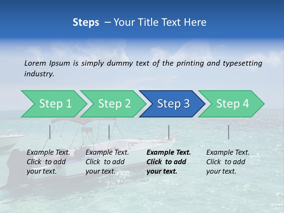 Outdoors Stingray City Heat PowerPoint Template