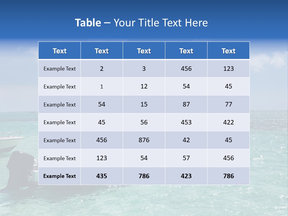 Outdoors Stingray City Heat PowerPoint Template
