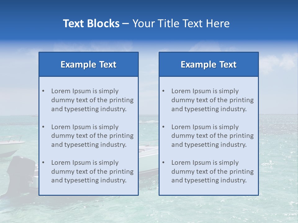 Outdoors Stingray City Heat PowerPoint Template