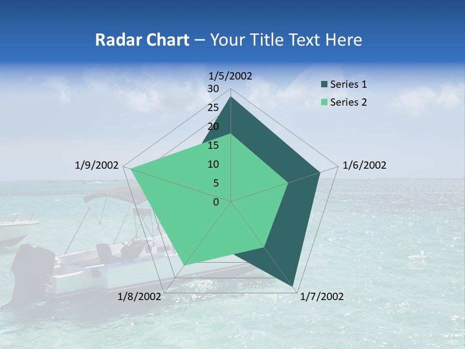 Outdoors Stingray City Heat PowerPoint Template