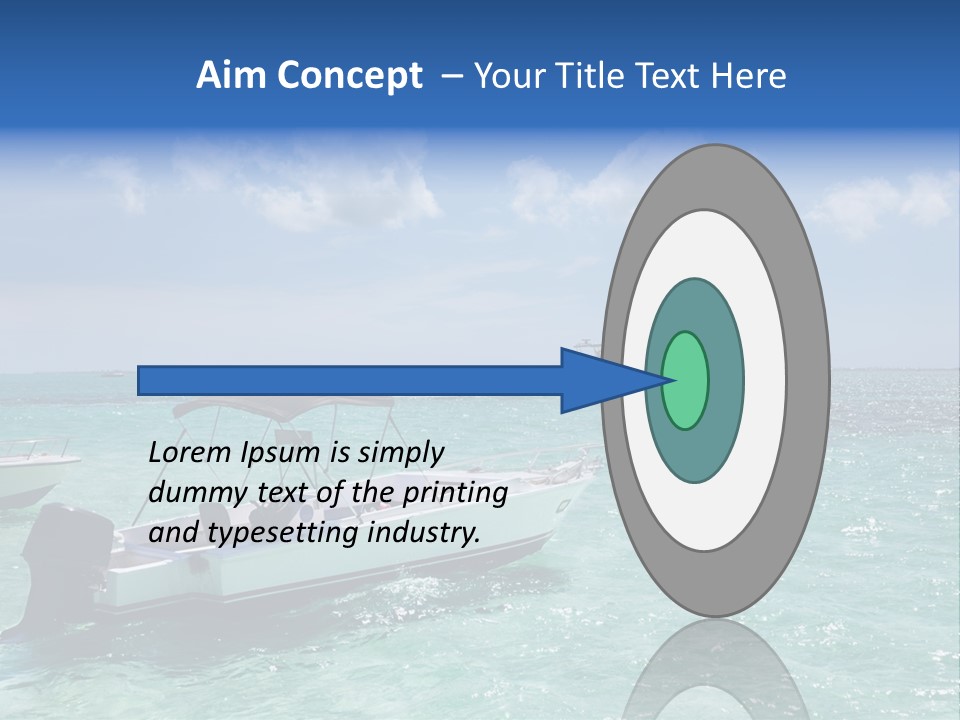 Outdoors Stingray City Heat PowerPoint Template