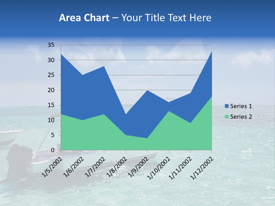 Outdoors Stingray City Heat PowerPoint Template