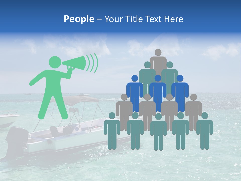 Outdoors Stingray City Heat PowerPoint Template