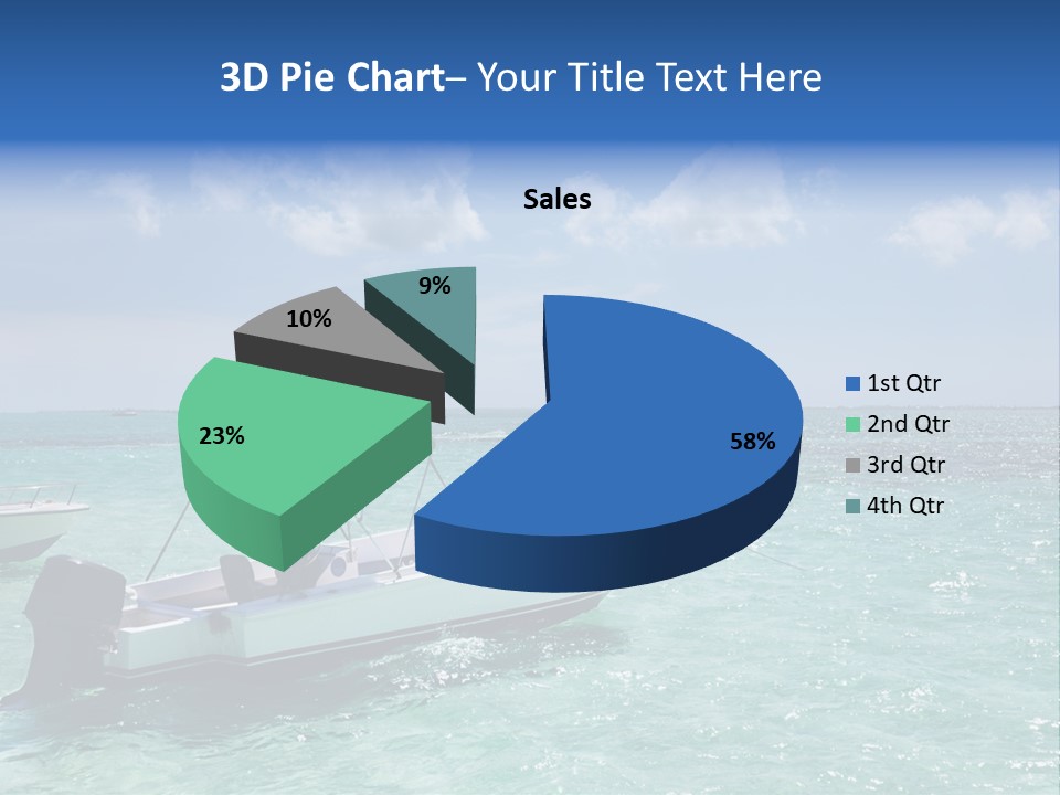 Outdoors Stingray City Heat PowerPoint Template