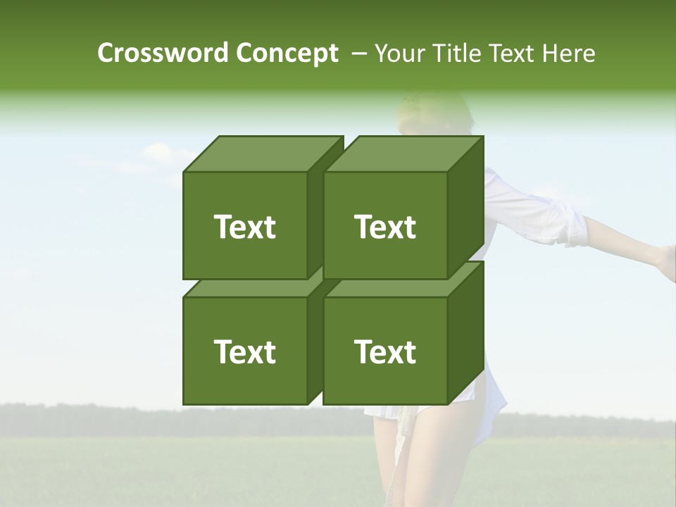 Dreaming Freshness Landscape PowerPoint Template