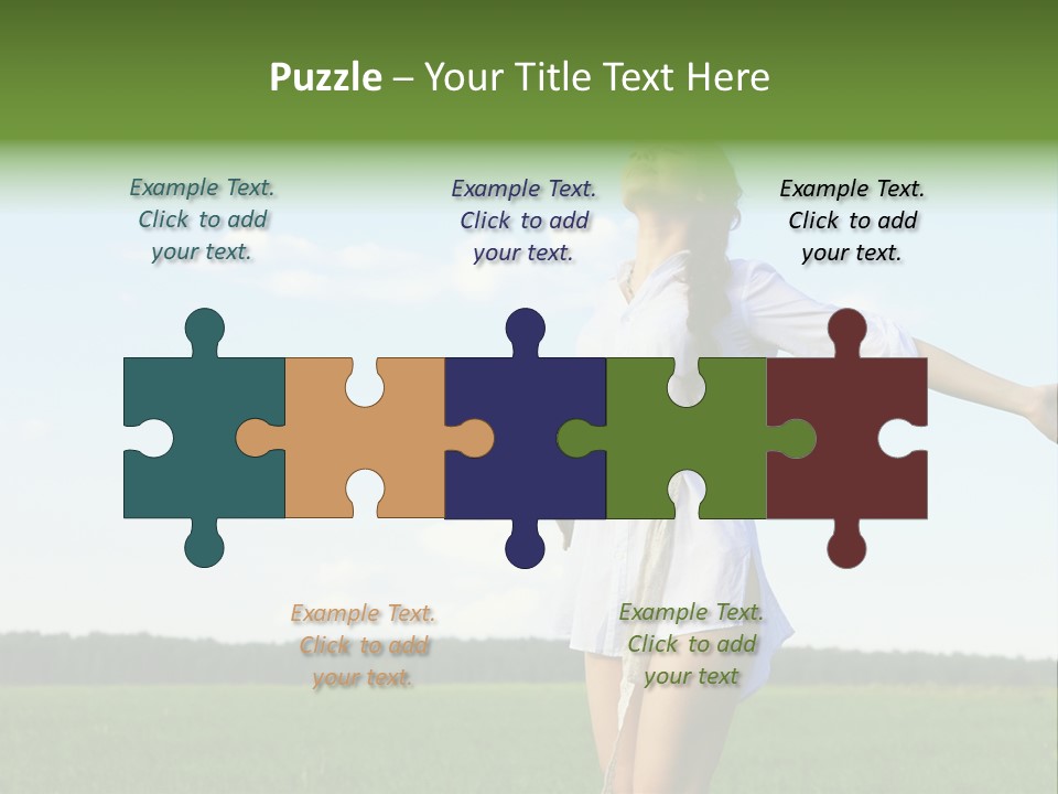 Dreaming Freshness Landscape PowerPoint Template