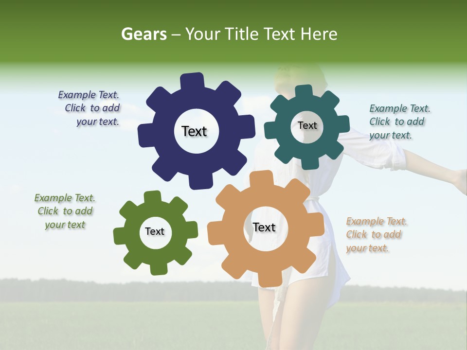 Dreaming Freshness Landscape PowerPoint Template