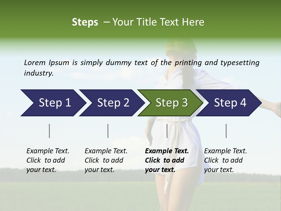 Dreaming Freshness Landscape PowerPoint Template