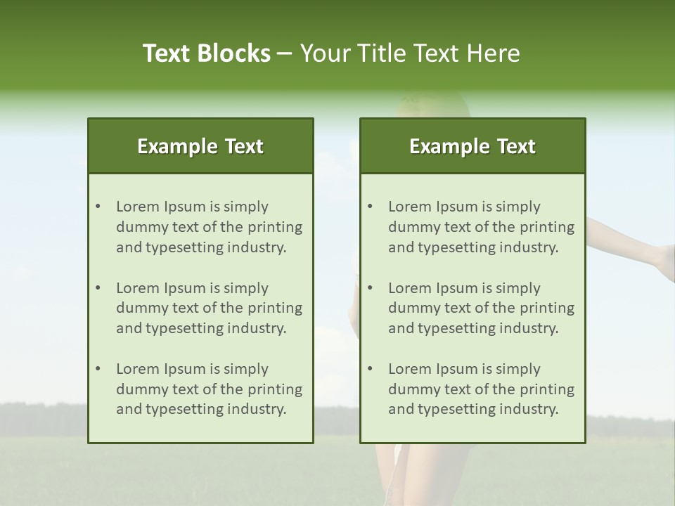 Dreaming Freshness Landscape PowerPoint Template