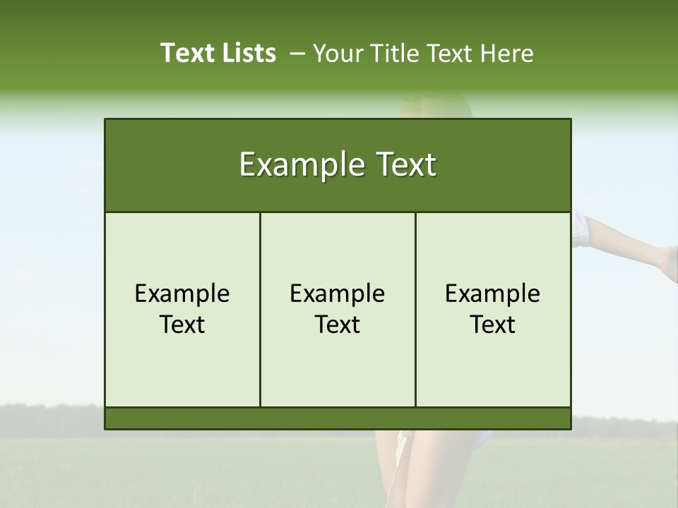 Dreaming Freshness Landscape PowerPoint Template