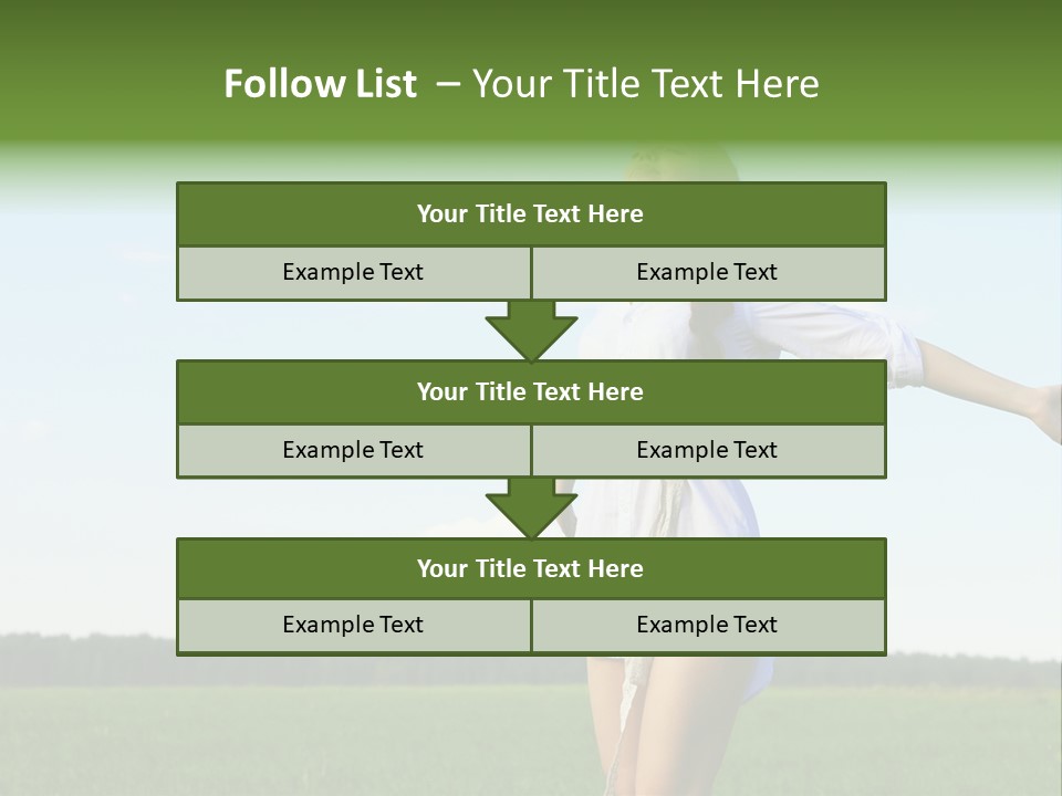 Dreaming Freshness Landscape PowerPoint Template